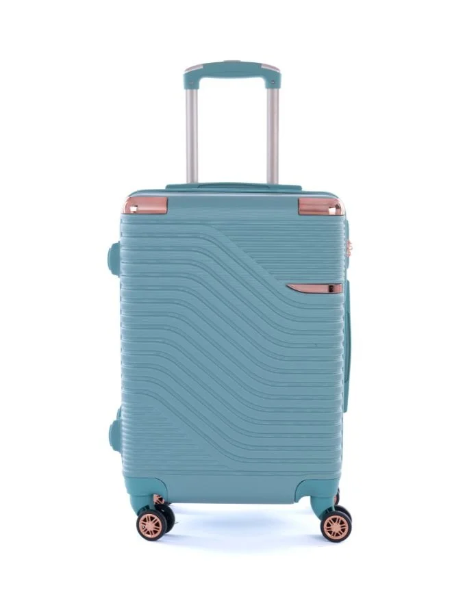 ليمرا طقم شنط سفر مكون من خمس حقائب أمتعة لون تيفاني بمقاس 32"/28"/24"/20"/12 انش