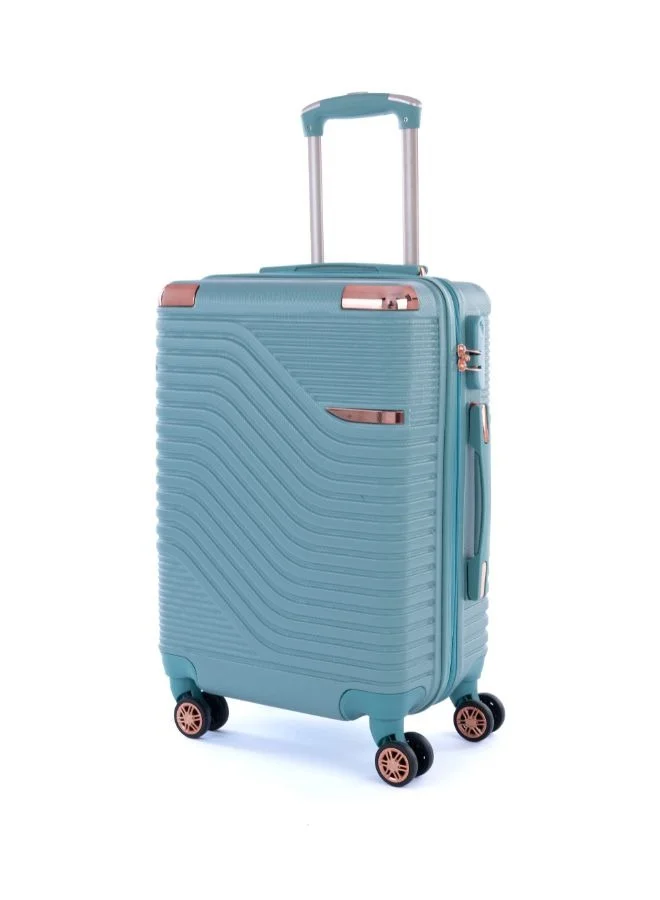 ليمرا طقم شنط سفر مكون من خمس حقائب أمتعة لون تيفاني بمقاس 32"/28"/24"/20"/12 انش