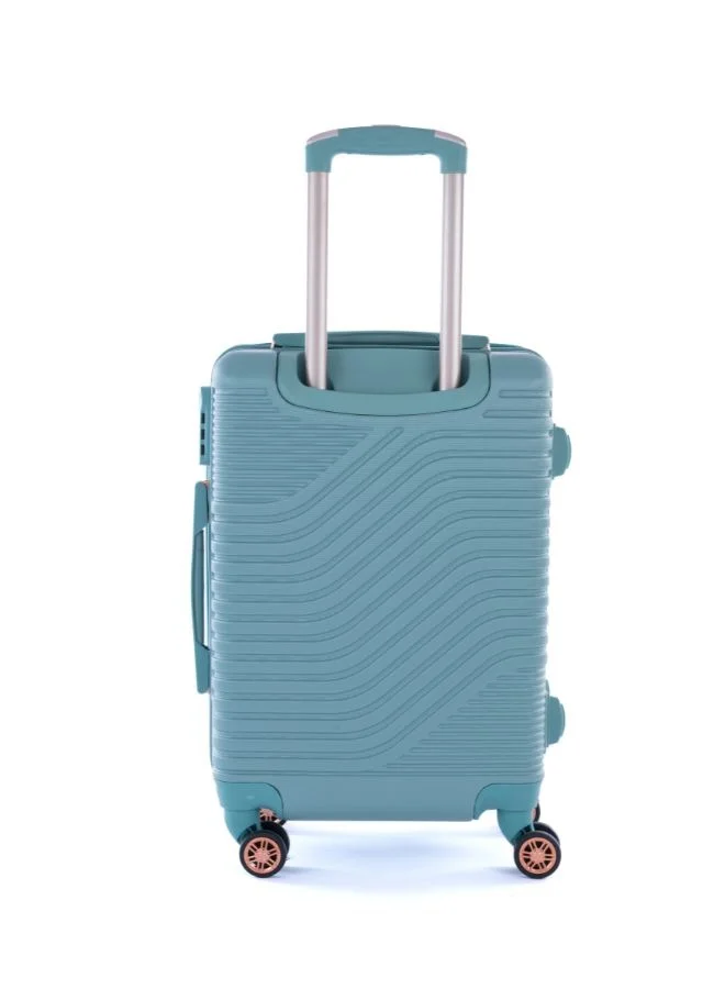 ليمرا طقم شنط سفر مكون من خمس حقائب أمتعة لون تيفاني بمقاس 32"/28"/24"/20"/12 انش