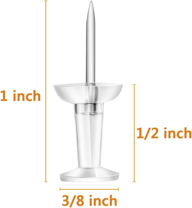 Yalis Push Pins 600 Count, Standard Clear Thumb Tacks Steel Point and Clear Plastic Head - Image 4