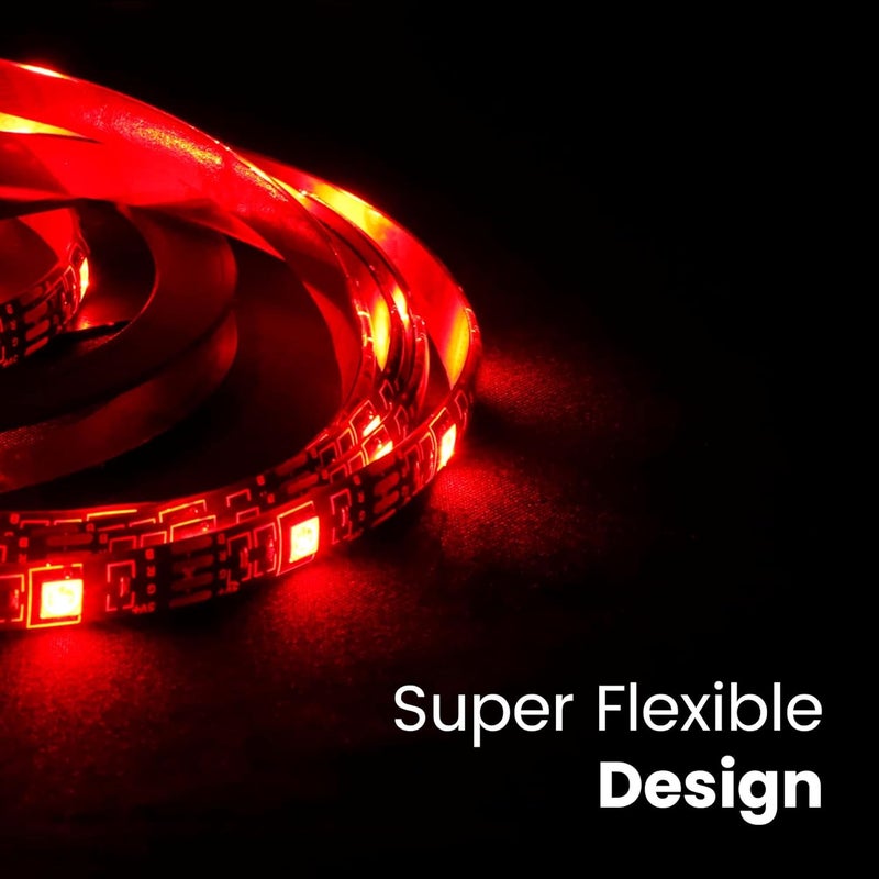 ZEBRONICS ZEBRONICS Zeb LS20 Flexible Strip with 29 RGB Modes 3M 5V Powered Rhythmic Music Effect  - Image 5