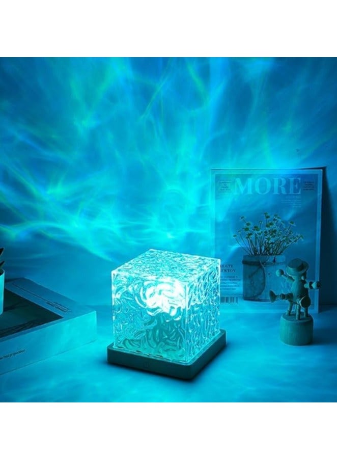 Serenova 16 Colors Water Ripple Crystal Table Lamp Rgb Color Changing Night Light,Romantic Led Rose Diamond Touch Lamps For Living Room And Gifting - Image 4