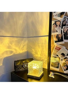 Serenova Crystal Table Lamp Rgb Color Changing Night Light,Romantic Led Rose Diamond Touch Lamps For Living Room And Gifting  - Image 3
