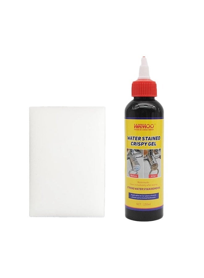 كريسبي جل تنظيف فوري للحمامات والزجاج - يزيل بقع الماء والصدأ والترسبات المعدنية والأوساخ من السيراميك، المرايا، والحنفيات - Image 2