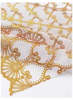 Generic Rectangle Table Cloth/Gold Waterproof PVC Tablecloths/Wipeable Washable Table Cover for Kitchen and Dining Room (Gold)  - Image 5