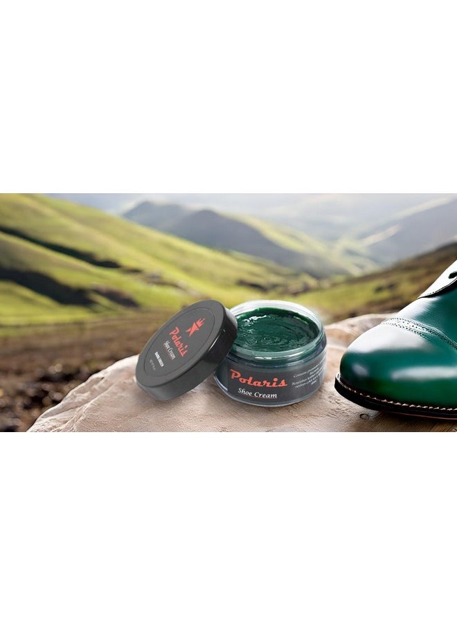 Polaris - polaris High Shine Leather Shoe Cream All Colors- 60gm (Dark Green) - Image 1