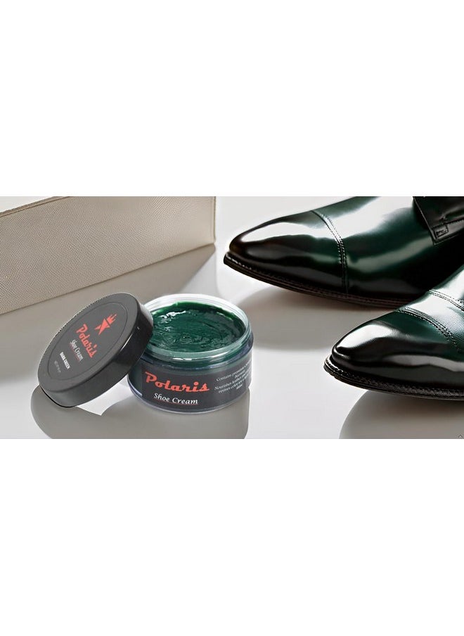 Polaris - polaris High Shine Leather Shoe Cream All Colors- 60gm (Dark Green) - Image 1