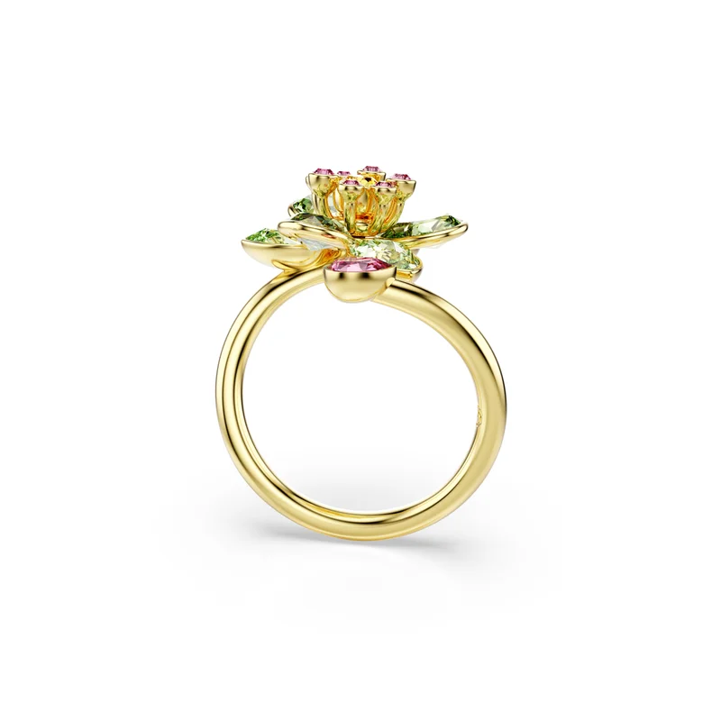 SWAROVSKI Idyllia:Green Floral Detailed Ring