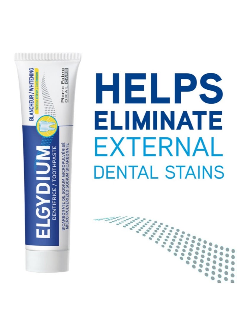 ELGYDIUM - Elgydium Whitening Toothpaste Cool Lemon 75ml - Image 1