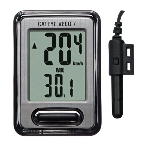 CATEYE Velo Wired Bike Computer – Entry-Level Speedometer and Odometer, Perfect for Beginner Cyclists, Auto Start/Stop, Easy Setup for Road, MTB, Gravel Bikes, 3 Year Battery Life - Image 1