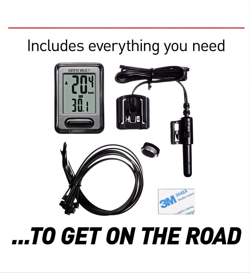 CATEYE Velo Wired Bike Computer – Entry-Level Speedometer and Odometer, Perfect for Beginner Cyclists, Auto Start/Stop, Easy Setup for Road, MTB, Gravel Bikes, 3 Year Battery Life - Image 4