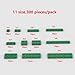 YUJHITP Green Building Plate Bulk Assortment Pack 300PCS Green Small Base Plate Accessories Compatible with LEGO 300 Pieces Age 6 - Image 4