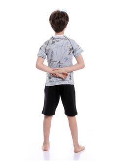 REDCOTTON Red Cotton- boys summer Pajama with short -black  - Image 3