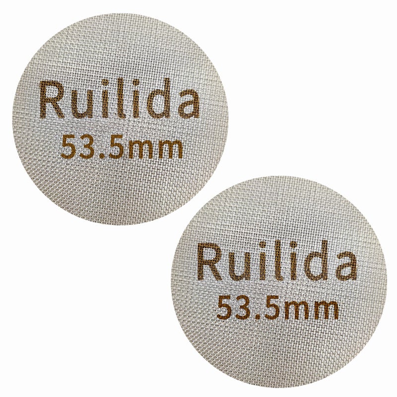Ruilida 2 Packs Espresso Puck Screen 535mm Reusable 17mm Thickness 150m 316 Stainless Steel Professional Barista Coffee Filter Mesh Plate for Espresso Portafilter Filter Basket 53354mm breville