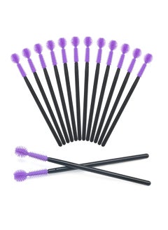 g2plus G2PLUS 50PCS Silicone Eyelash Brushes, Disposable Mascara Wands, Adjustable Ball- Shape Eyelash Spoolies, Eyebrow Brushes for Eyelash Extension and Eyebrow (Purple)  - Image 1