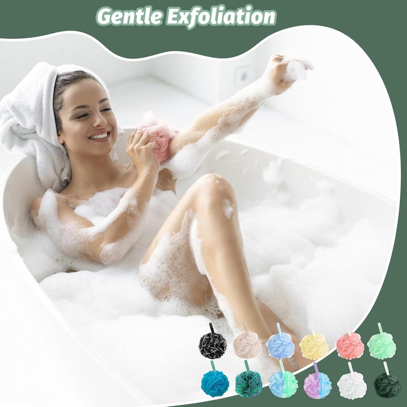 Amazerbst loofah,6 Pack Shower loofah loofah Sponge,Bath Sponge Body Scrubber for Women and Men - Image 3
