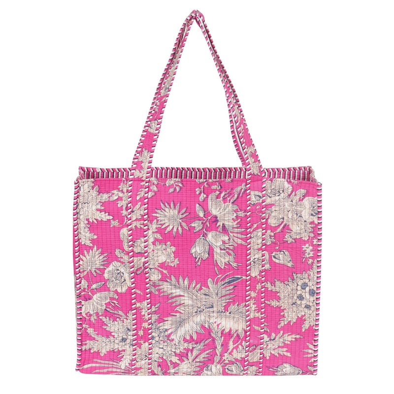 Marubhumi Women Lightweight Travel Bag Purse Cotton Shoulder Tote Bag For Shopping Grocery & Beach Bag (Design-18) - Image 1