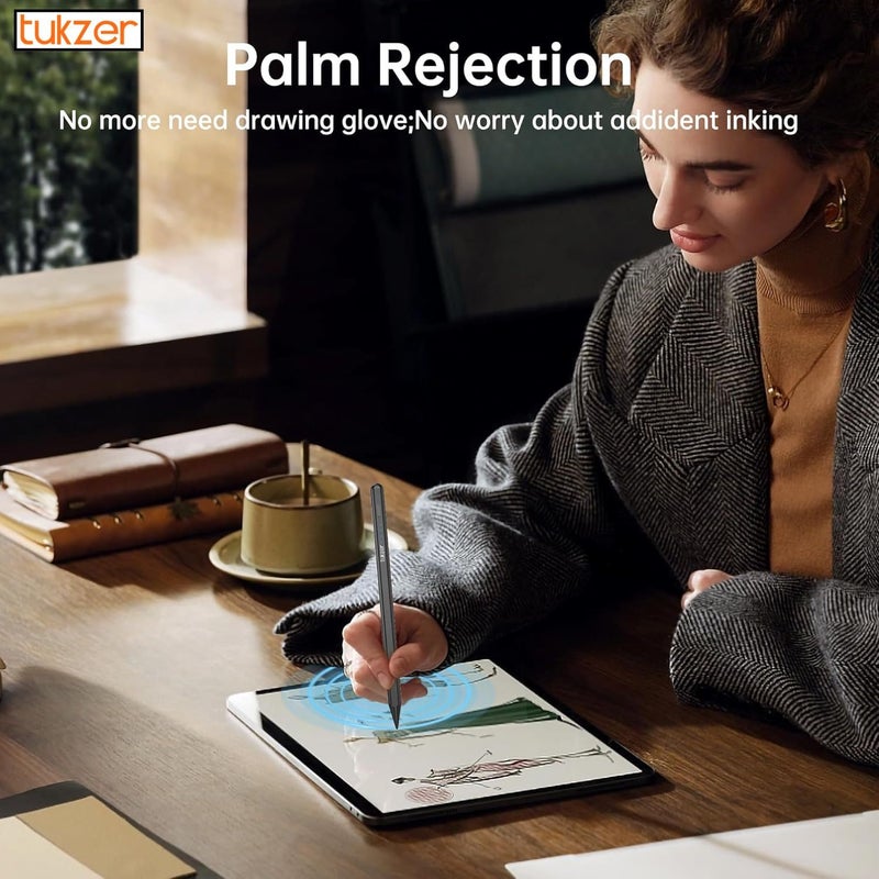 tuKZer Active 2nd Gen Stylus Pen iPad Pencil | Palm Rejection, Tilt Sensor, High Precision| for only iPad 2018 Onwards iPad(6/7/8/9/10) Air(3/4/5) Pro11(1/2/3/4) Pro12.9 (3/4/5/6) Mini(6/5) (Black) - Image 2