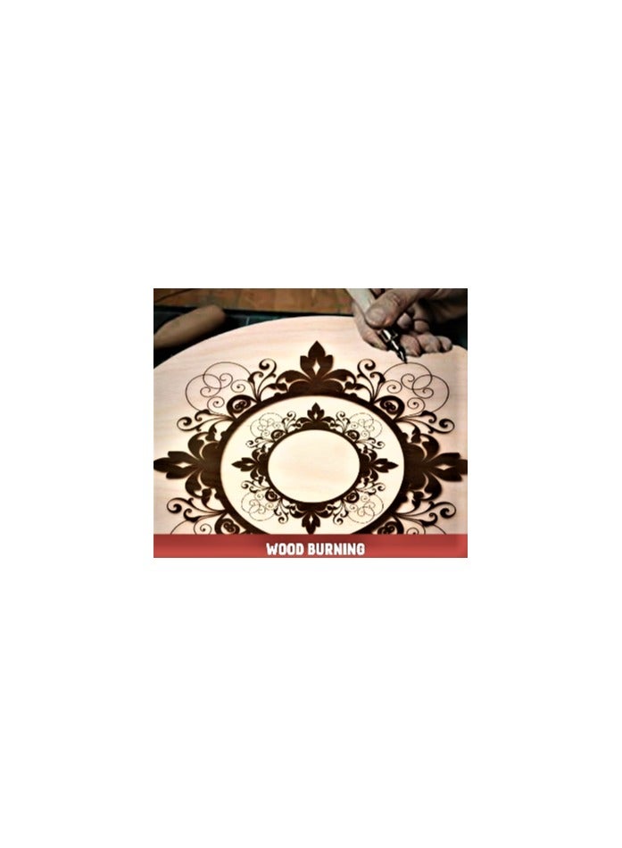 خشب ابلكاش طبيعي للأشغال اليدوية، عبوة/2 قطعة ، مقاس  30 سم × 24 سم × 6 مم، للرسم والطباعة والنقش والمزيد من الحرف الفنية
