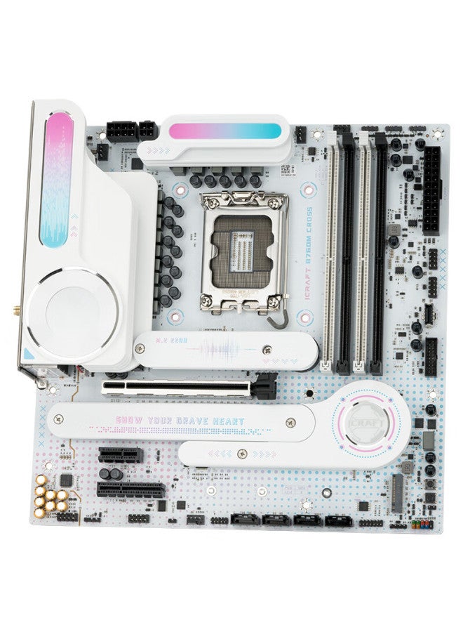 MAXSUN Mingxuan Ms-icraft B760m Cross D5 E-jie Gaming Heart Motherboard Supports 13400f/12600kf/14600kf - Image 3