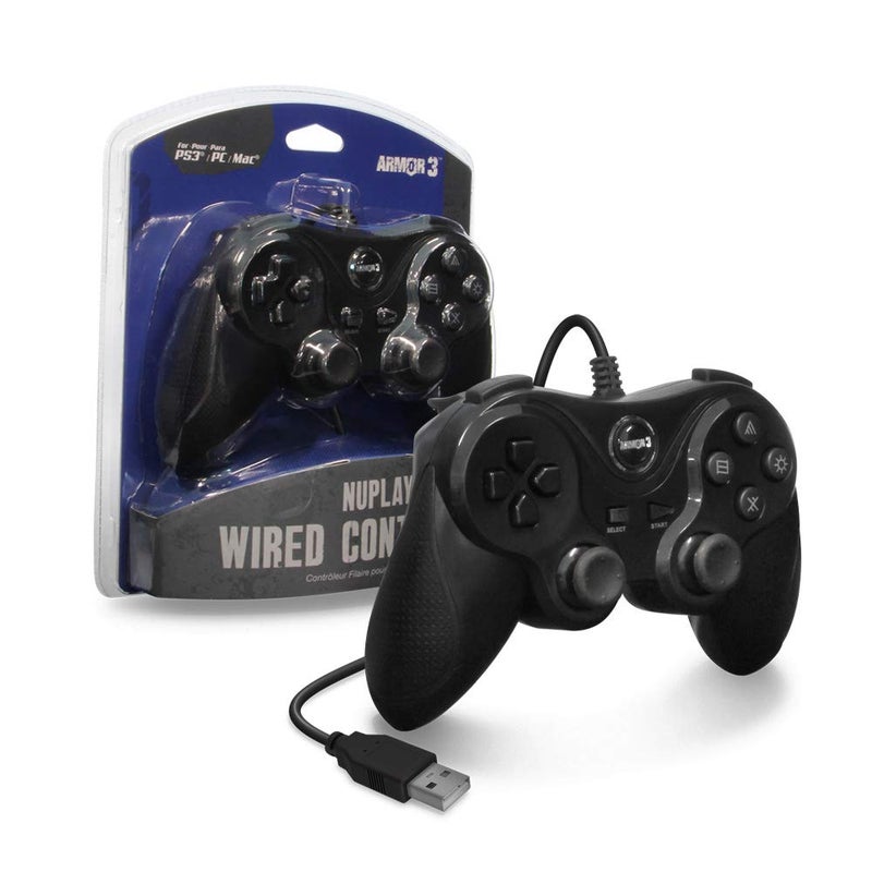Armor3 "Nuplay" Wired Game Controller for PS3 (Black) - Image 5