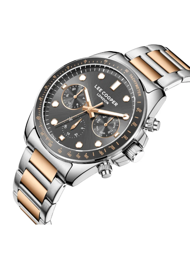 Lee Cooper Men's Metal Multi Function Watch LC08215.560 - 42 mm