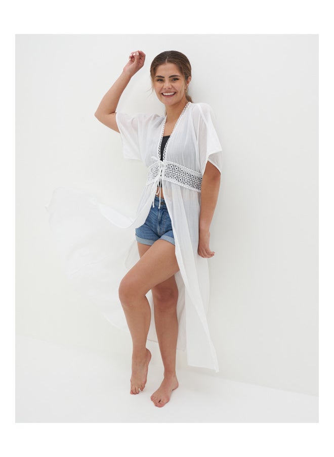 American Eagle - AE قفطان مفتوح من الأمام - Image 1