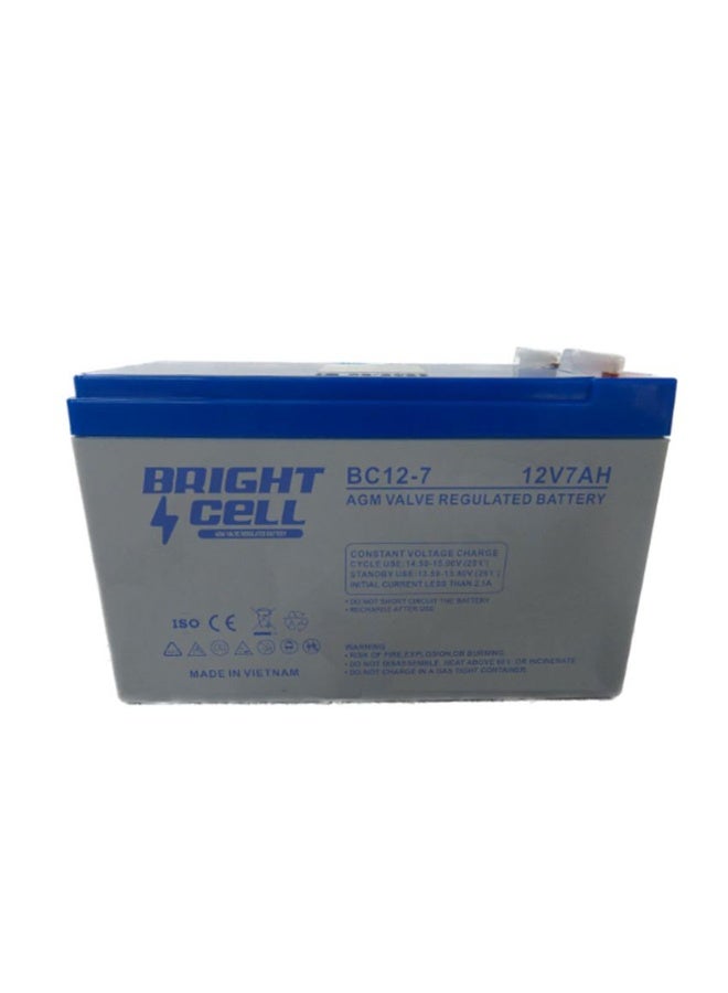 Bright Cell BC12‑7 12V 7Ah SLA Sealed Lead‑Acid Rechargeable Battery