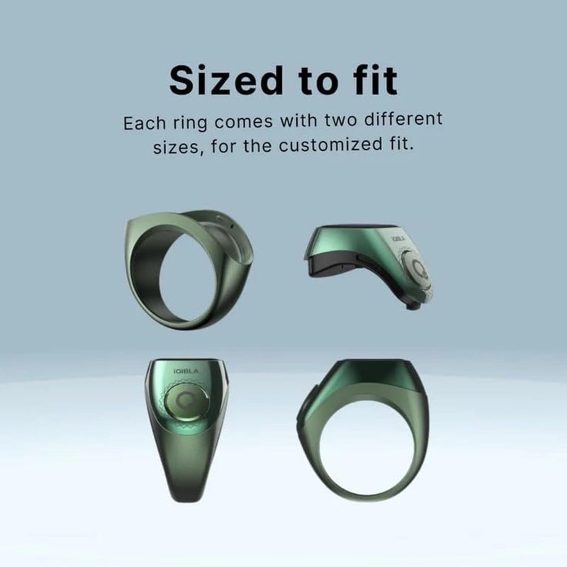 خاتم Zikr Flex Pro (مقاوم للماء) ، خاتم مكافحة Tasbih المعدني ، إشعار تذكير الصلاة المسلمة 5 مرات مع 3 أحجام متوافقة 3 في 1 (18,20,22mm) - Image 4