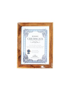 MASCO 15 Cm x 20 Cm Sized Photo and Certificate Holder Frame 