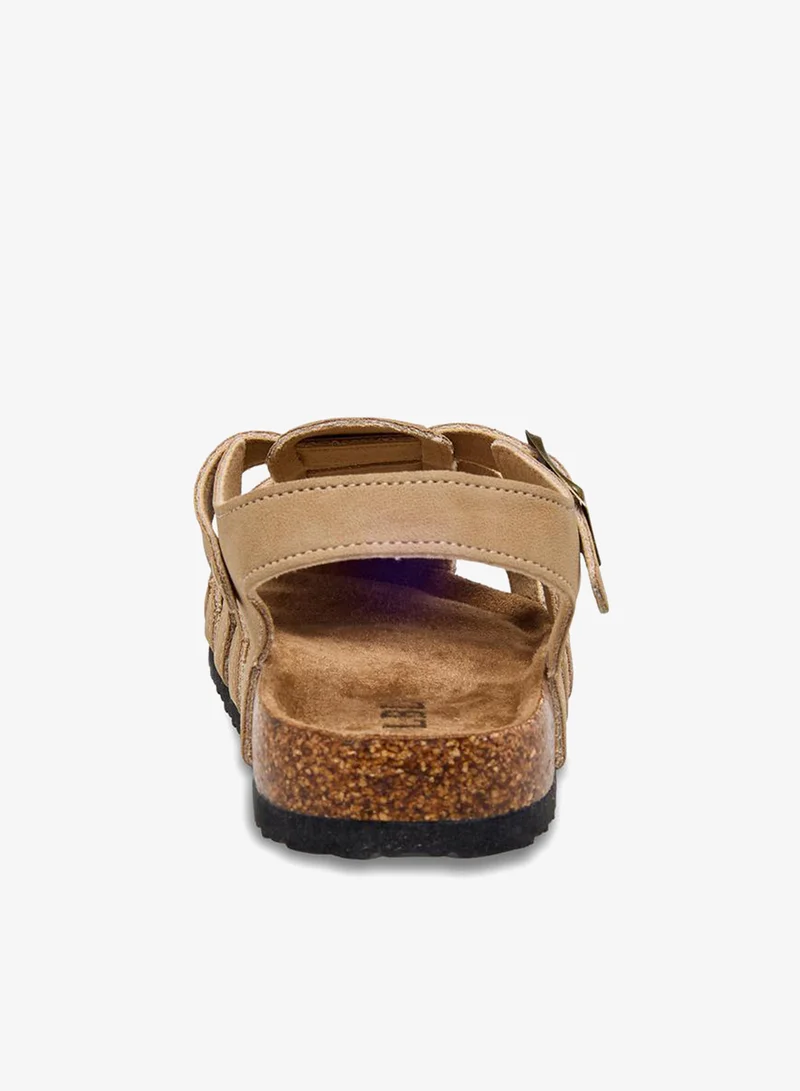 LBL by Shoexpress BEIGE Boys Buckle Closure Sandals for Men | Best Price UAE