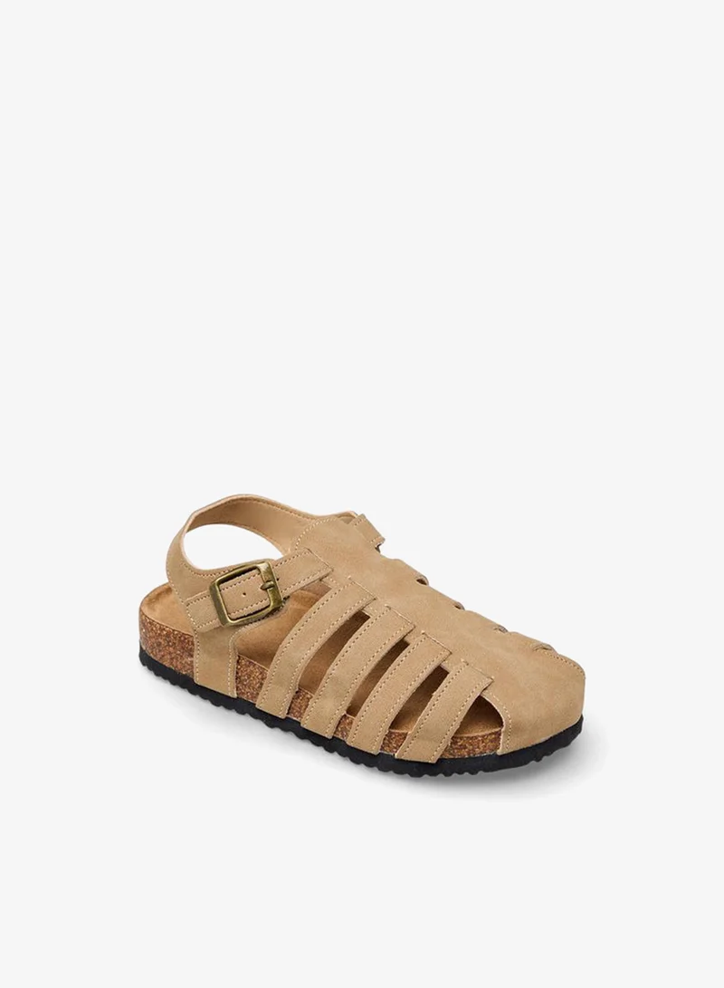 LBL by Shoexpress BEIGE Boys Buckle Closure Sandals for Men | Best Price UAE