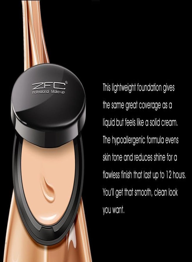 ZFC Foundation Makeup Concealer, Medium-to-Full Coverage Foundation Cream, Long Lasting Waterproof Up to 12HR Hybrid Setting Powder - Image 3