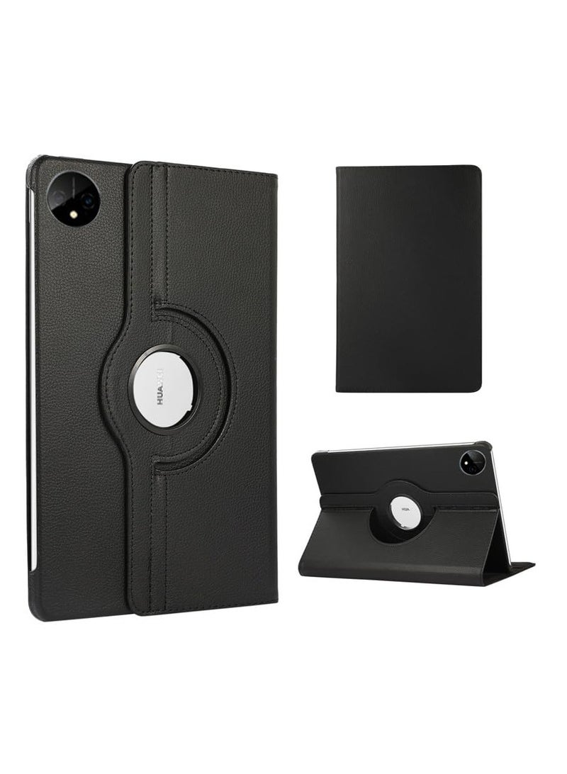 لـ HUAWEI MatePad Pro 12.2 (2024 / 2025) غطاء القضية ،موقف زاوية متعددة + قوس 360 دوار + غطاء واقي رقيق جلدي مقاوم للصدمات ، أسود - Image 1