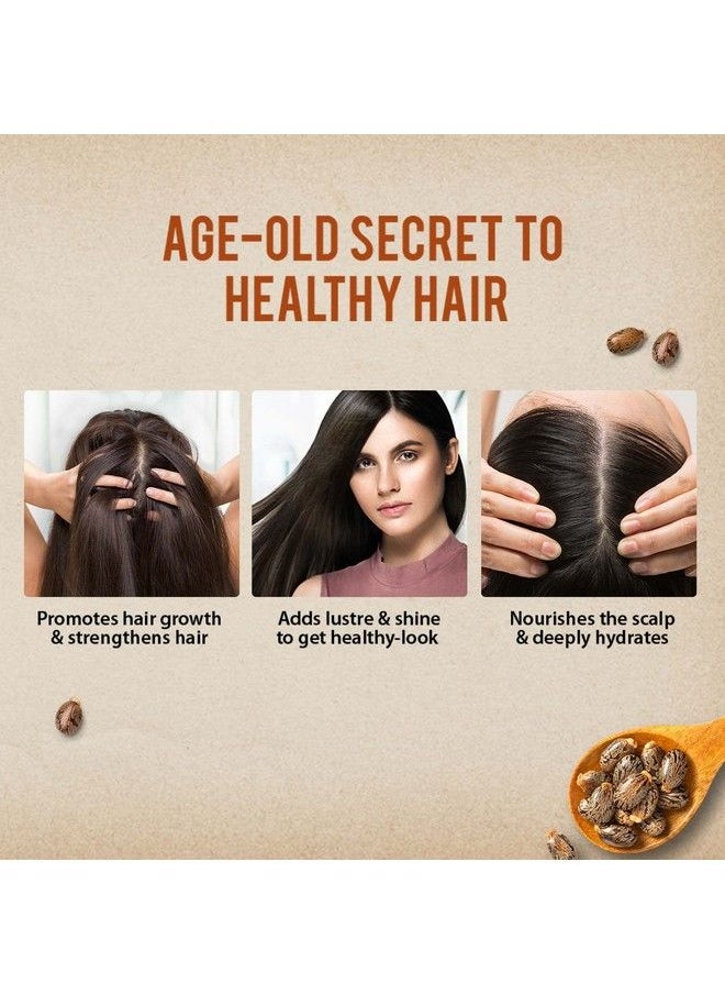 Dabur - Castor Oil ; 100% Natural Cold Pressed Oil ; Promotes Hair Growth Hydrates Skin & Reduces Wrinkles ; No Mineral Oil & Silicones 200Ml - Image 1