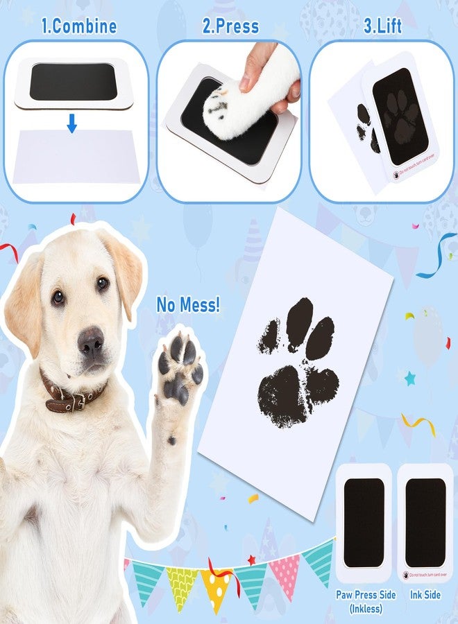 Cutecrop Dog 1st Birthday Gifts Set, Dog Boy Girl Christmas Birthday Decorations, Blue Hat Bandana Squeaky Cake Toy Paw Print Kit for Small, Medium, Large Pets - Image 5