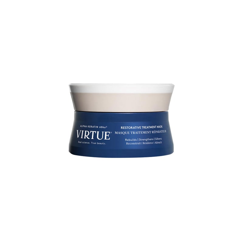 VIRTUE Virtue Restorative Hair Mask Treatment for Damaged Hair with Keratin and Baobab Seed Oil, Safe for All Hair Types, Color Safe