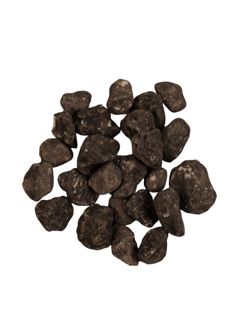 Generic Decorative River Rocks Collection, Natural Stone Pebbles in Dark - Image 2