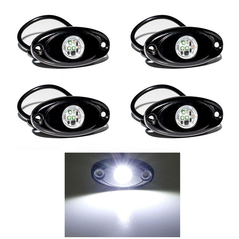 YONEDA Rock Lights for Trucks4 Pods White