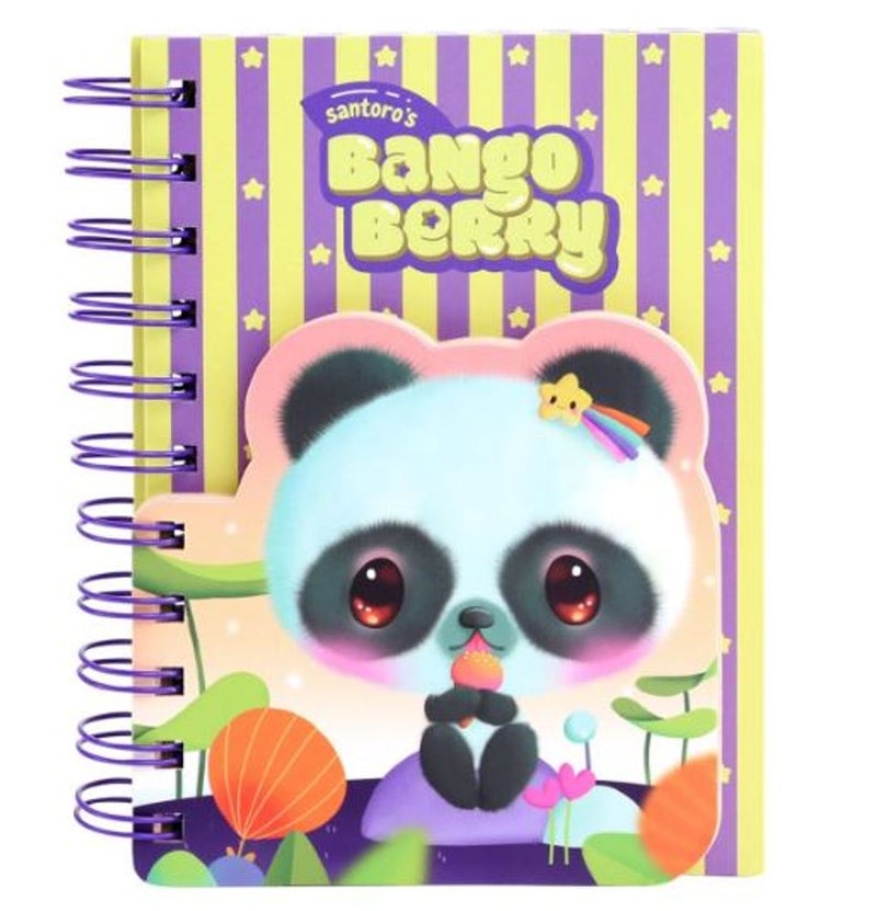 SANTORO Bangoberry - Wirobound Notebook - Pally Panda