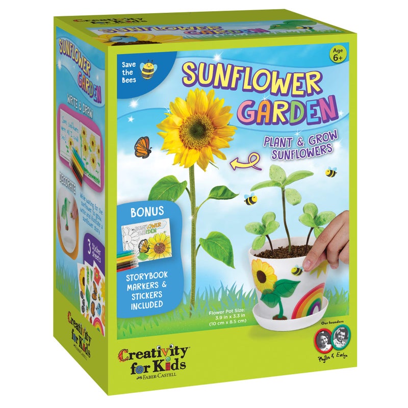 Creativity for Kids Creativity for Kids Sunflower Garden - Sunflower Growing Kit - Garden Set for Girls and Boys  - Image 1