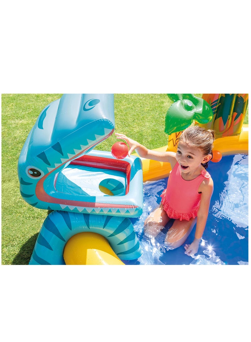 Arabest Pool Children's Pool Dinosaur Inflatable Play Centre 98" x 75" x 43" Suitable for Children from 2 years old - Image 2