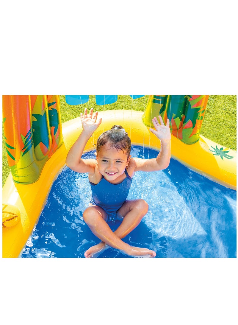 Arabest Pool Children's Pool Dinosaur Inflatable Play Centre 98" x 75" x 43" Suitable for Children from 2 years old - Image 3