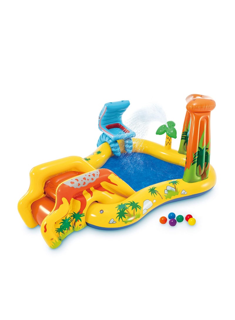 Arabest Pool Children's Pool Dinosaur Inflatable Play Centre 98" x 75" x 43" Suitable for Children from 2 years old - Image 1