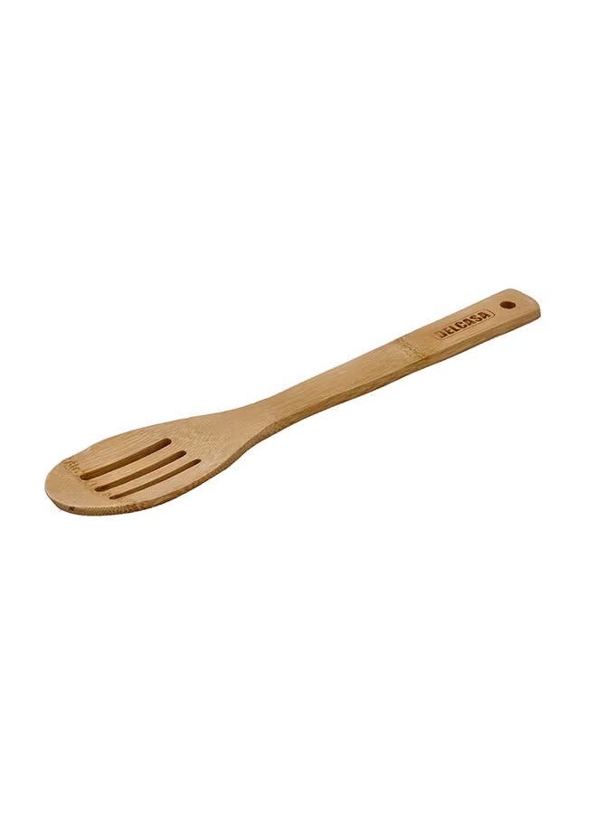 DELCASA Bamboo Slotted Spoon Cooking & Frying Bamboo Spoon DC2099  - Image 5