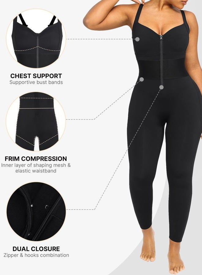 SHAPELLX Jumpsuits for Women One Piece Tummy Control Outfit Workout Jumpsuit Bodycon Yoga Romper Full Body Bodysuit - Image 3