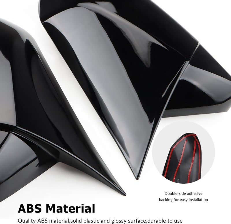 DLOVEG Car Rear Side Mirror Cover Protector for 2018-2025 Camry - Glossy Black - Image 5