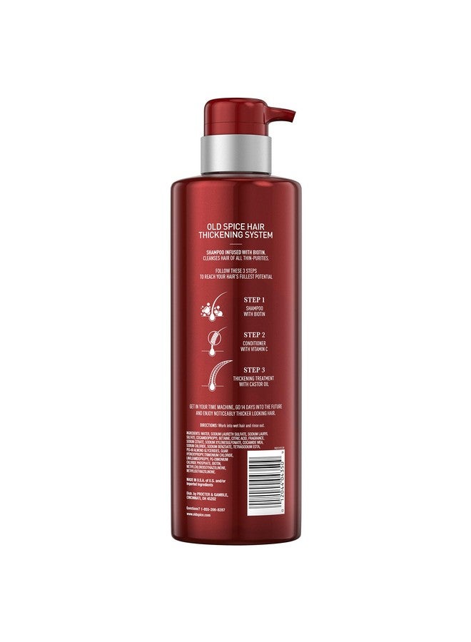 Old Spice Hair Thickening Shampoo For Men Infused With Biotin Step 1 17.9 Fl Oz - Image 3