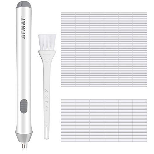 AFMAT EEW001 Electric Eraser for Drawing, Battery Operated Eraser with 140 Refills, Electric Erasers Kit for Artist, Art Erasers for Painting, Sketching, Drafting, Detailer Tool for Crafting-White - Image 1