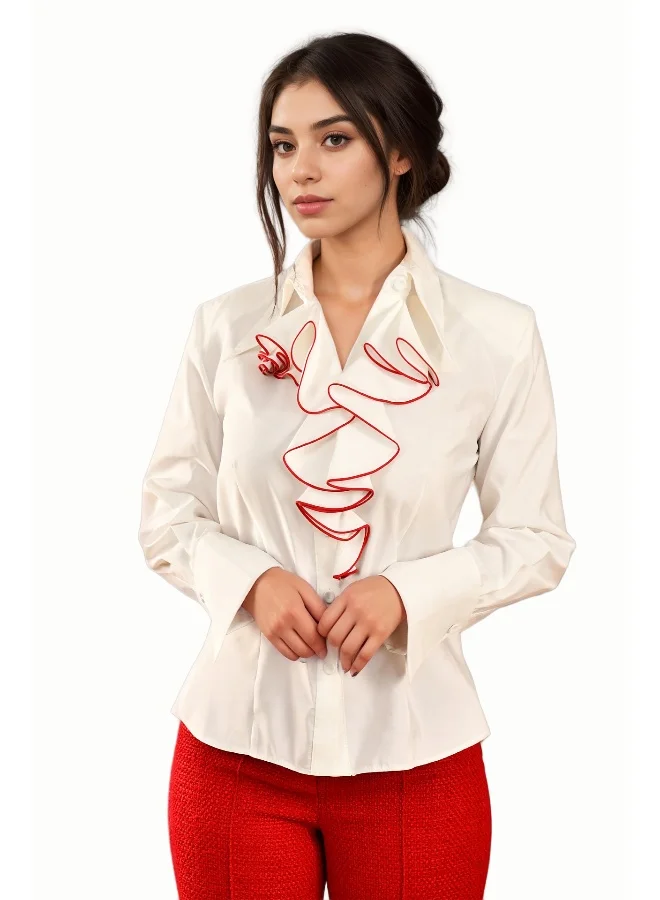 Wecre8 White Ruffles Blouse